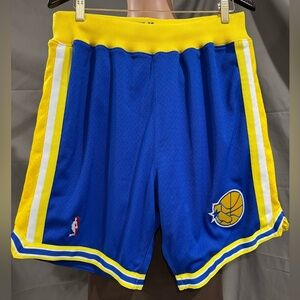 Mitchell & Ness Men's Royal Golden State Warriors 1995/96 Road Authentic Shorts